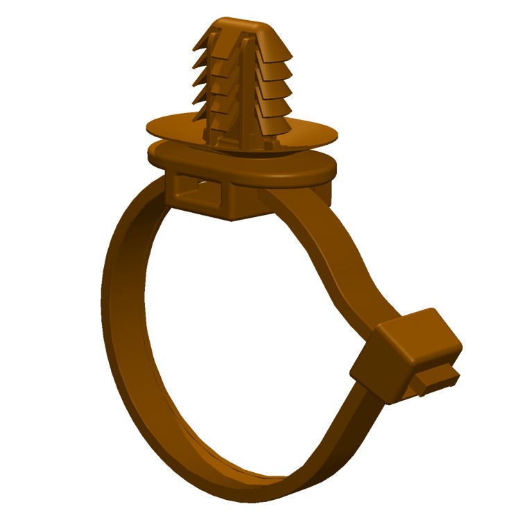 OVAL FIR TREE CLIP, 2 PIECE, STD HI HEAT