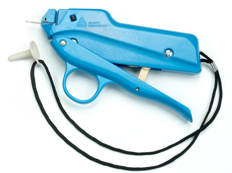 Swiftach Mark III Heavy Duty Buttoneer attaching tool with scissor grip